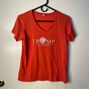 Women’s V Neck Trump Las Vegas Short Sleeved T-Shirt